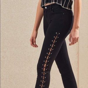 Pacsun High Rise Black Ankle Jeans